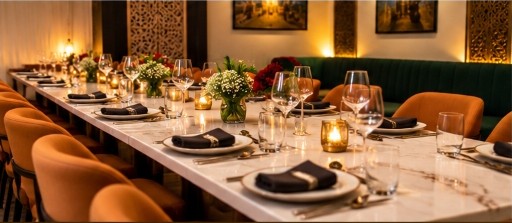 Urban Tadka Elegant Private Dining Table Setup